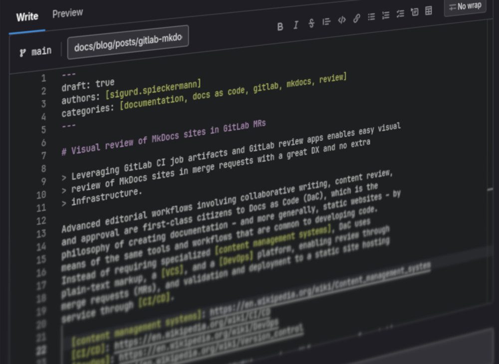 Visual review of MkDocs sites in GitLab MRs by Sigurd Spieckermann on ...